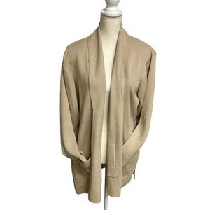 Dressbarn Woman Career Khaki Cardigan Sweater With Pockets Plus Size 2X NWT